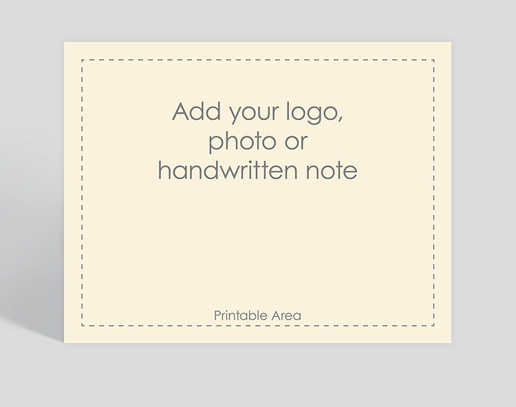 Cream Border Horizontal Matte Card - Greeting Cards